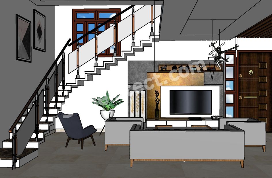 Modern Luxury Living Room Interior Design with Contemporary Architecture and Space Planning Ideas