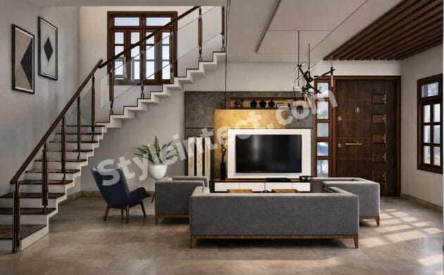 Modern Luxury Living Room Interior Design with Contemporary Architecture and Space Planning Ideas