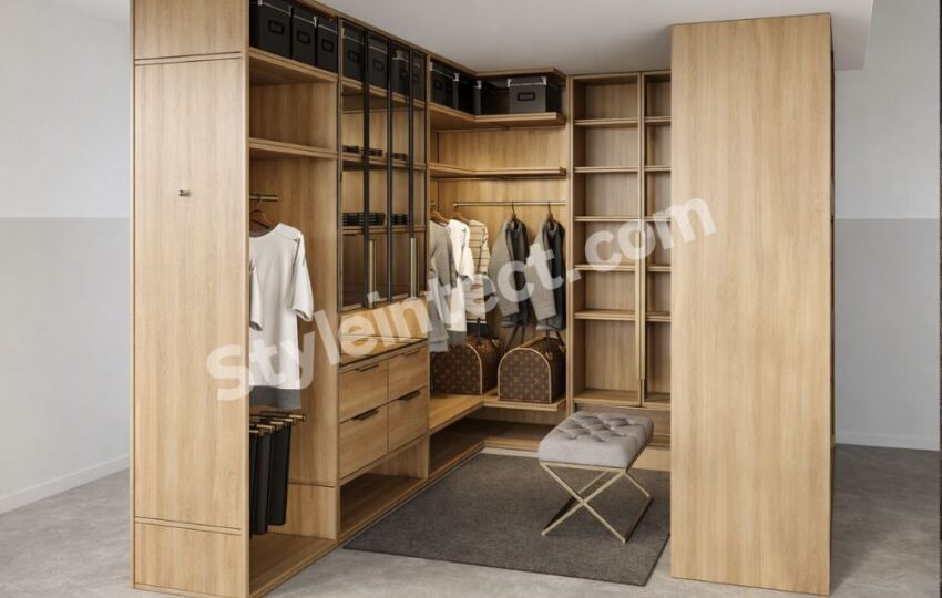 Modern Walk-In Wardrobe Design for Smart and Stylish Bedroom Storage