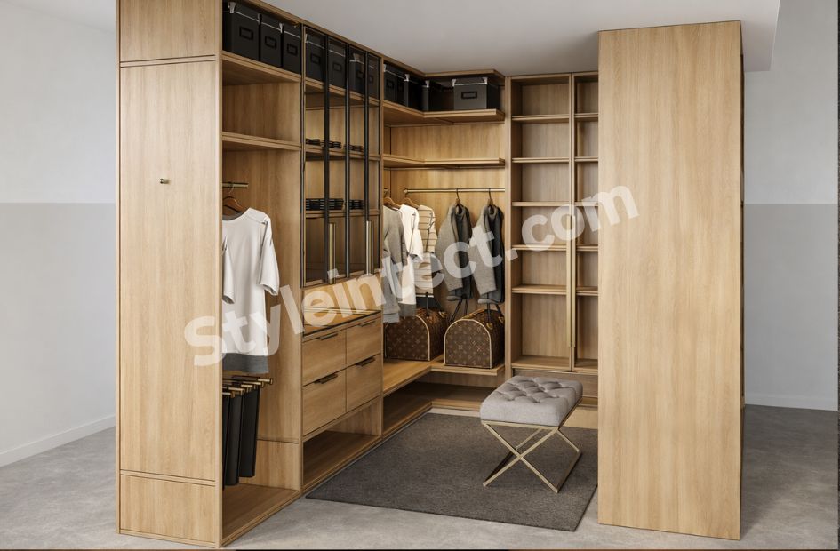 Modern Walk-In Wardrobe Design for Smart and Stylish Bedroom Storage