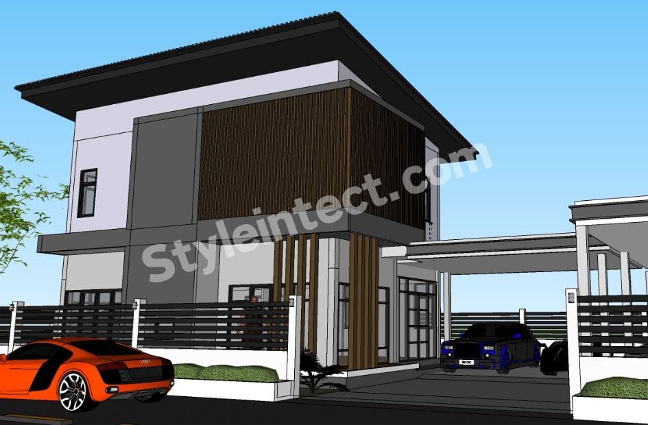 Affordable Architect Exterior Design – Horizon Crest Villa | Modern Luxury House Elevation & Contemporary Home Architecture