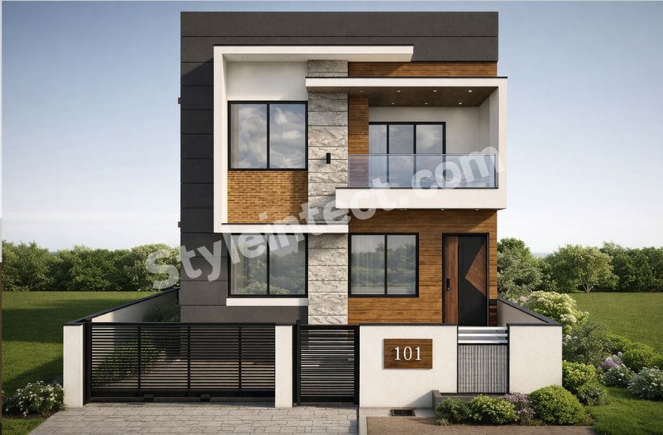Affordable Architect Exterior Design for a Modern Two-Storey House