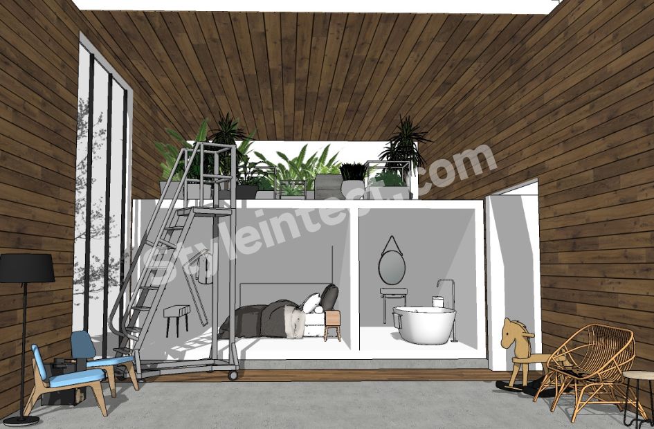 Modern Luxury Loft Bedroom Interior Design with Smart Space Planning and Contemporary Home Interior Solutions
