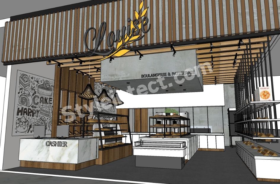 Modern Bakery Interior Design for a Premium Boulangerie, Patisserie & Café