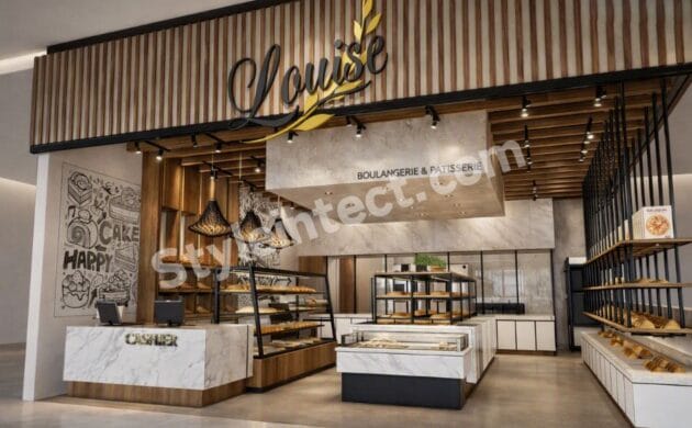 Modern Bakery Interior Design for a Premium Boulangerie, Patisserie & Café