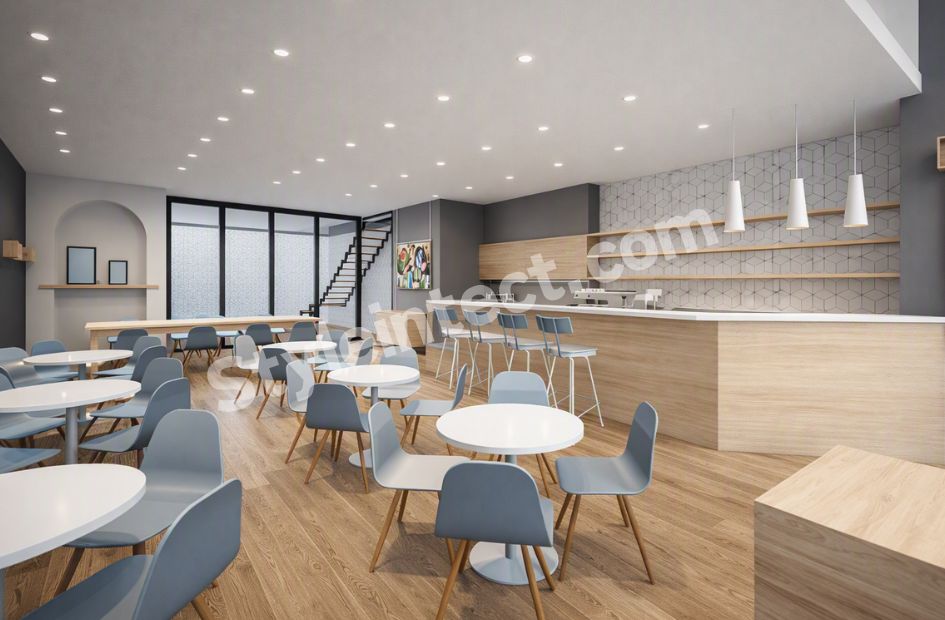 Modern Commercial Interior Design for Scandinavian-Style Cafés and Contemporary Retail Spaces