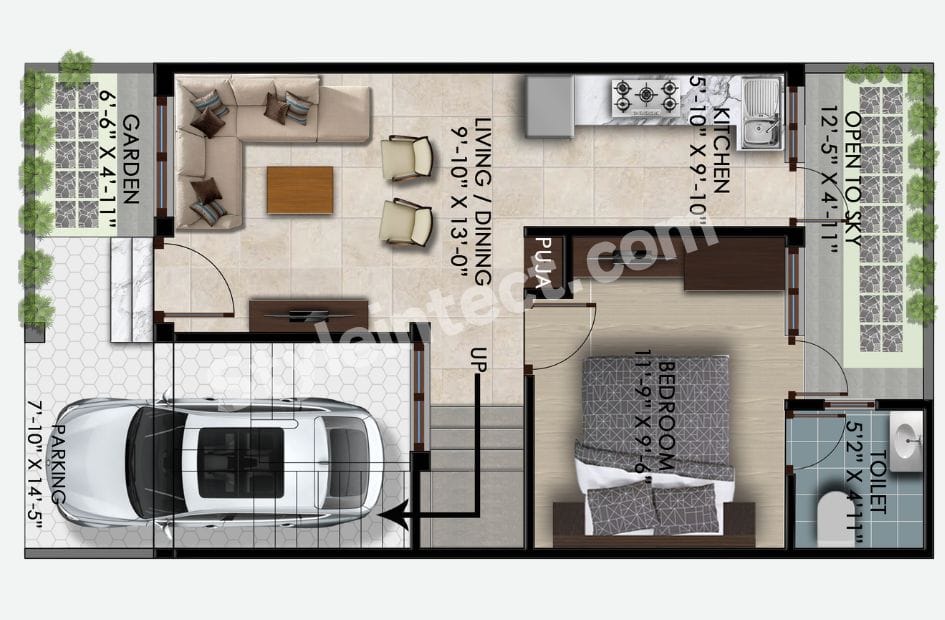 Modern 3 Bedroom Duplex House Design: Smart 3 BHK House Plan for Contemporary Indian Living