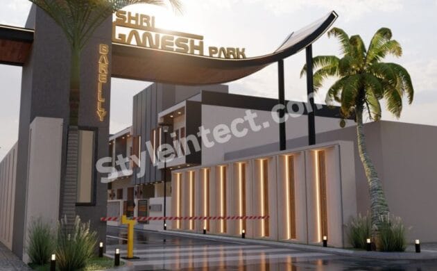 Modern Gated Community Villa Design with Luxury House Front Elevation and Contemporary Residential Planning