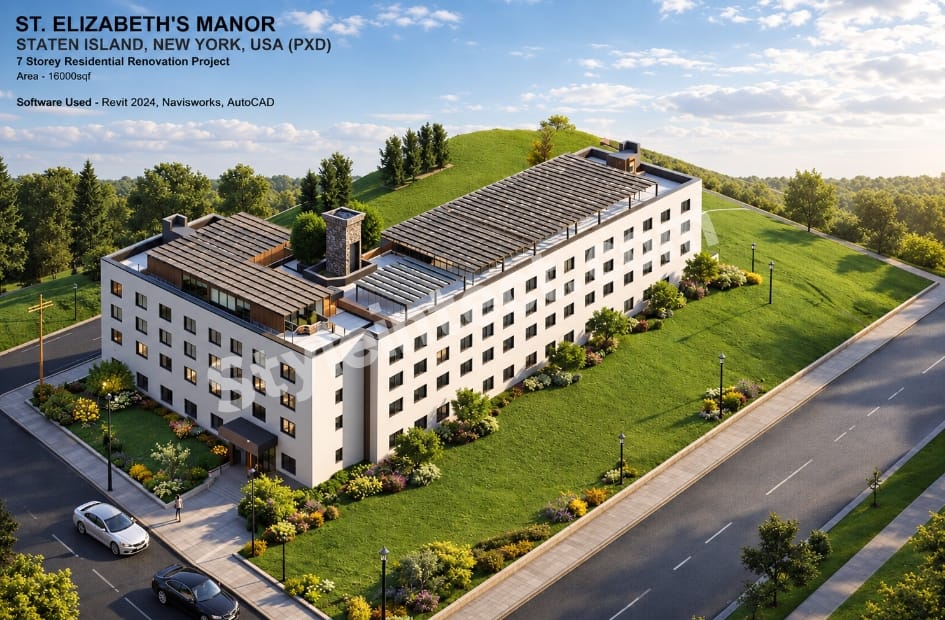 Revit BIM Modeling Services for St. Elizabeth's Manor Residential Renovation