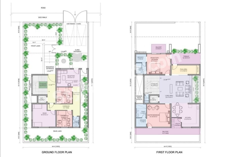 2D and 3D Architectural Layout Services for a Detailed Multi-Level Residential Design