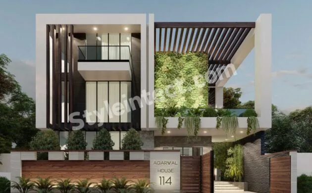 2D and 3D Architectural Layout Design for Modern Residential House Planning