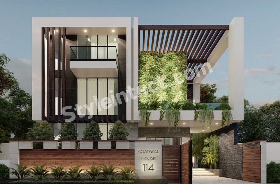 2D and 3D Architectural Layout Design for Modern Residential House Planning
