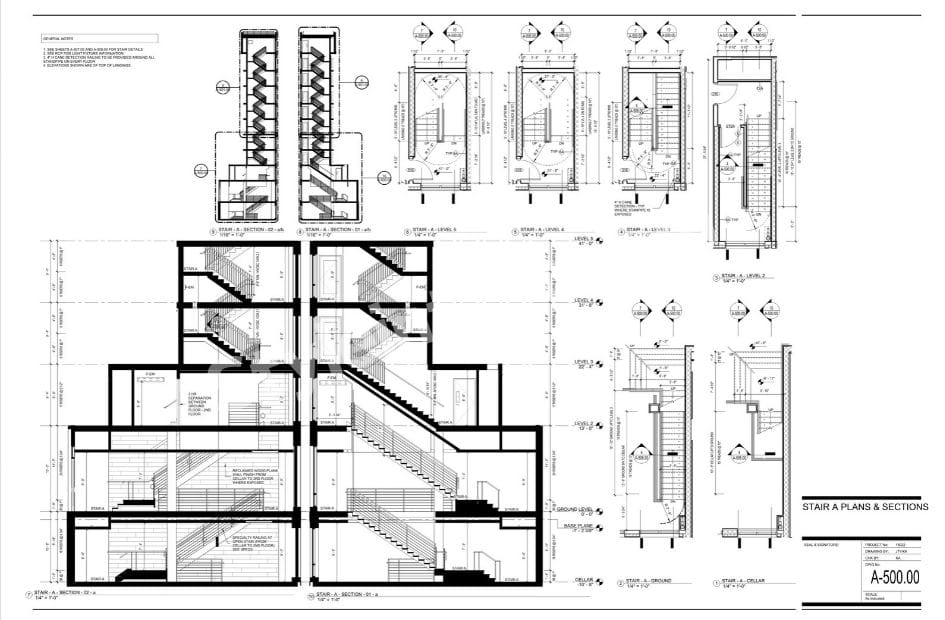 Revit BIM Modeling Services for a Detailed 7-Storey Residential Building Project